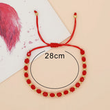 Summer Plated Crystal Bracelet Friendship String Jewelry