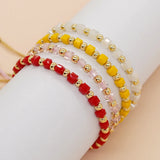 Summer Plated Crystal Bracelet Friendship String Jewelry