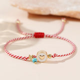 Boho Martis Greek March Bracelet - Heart & Star Turquoise Bead