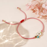 Boho Martis Greek March Bracelet - Heart & Star Turquoise Bead