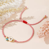 Boho Martis Greek March Bracelet - Heart & Star Turquoise Bead