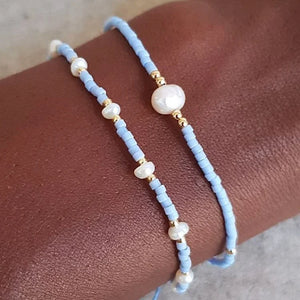 Go2boho Pearl Beaded Bracelet Boho Bohemia Jewelry Glass Beads Adjustable