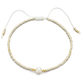 Go2boho Pearl Beaded Bracelet Boho Bohemia Jewelry Glass Beads Adjustable