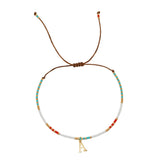 Boho Beach Charm Bracelets - A-Z Plated - Women's Friendship Jewelry