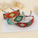 Go2hobo Woven Evil Eye Bracelet Ethnic Beads Women's Greek Jewelry