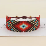 Go2hobo Woven Evil Eye Bracelet Ethnic Beads Women's Greek Jewelry