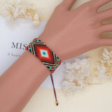 Go2hobo Woven Evil Eye Bracelet Ethnic Beads Women's Greek Jewelry