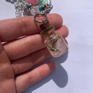 Goblincore Flower Jar Necklace | Fairycore Fairy Grunge