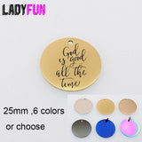God Is Good All The Time Charm Stainless Steel High Polish Pendant 10pcs