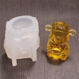 God of Wealth UV Crystal Epoxy Mold Car Decorations Resin Silicone Mould