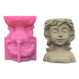 Goddess Concrete Silicone Mold Succulent Flowerpot Clay Cement Plaster Molds