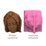Goddess Flower Pot Silicone Resin Mold Succulent Pot Mould