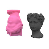 Silicone Resin Mold for Goddess Gypsum Flower Pot