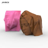 Goddess Gypsum Flower Pot Silicone Mold Vase Cement Candle Holder