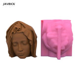 Goddess Gypsum Flower Pot Silicone Mold Vase Cement Candle Holder