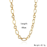 Gojomem Punk Chunky Chain Necklace for Women
