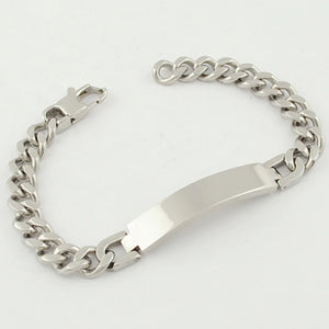 Gokadima 21.5cm Stainless Steel ID Bracelet Mens Jewellery WB055