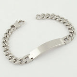 Gokadima 21.5cm Stainless Steel ID Bracelet Mens Jewellery WB055