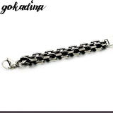 Gokadima Double Chain ID Bracelets Vintage WB634