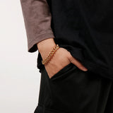 11mm Men's Cuban Link Bracelet Stainless Steel Chain 16-24cm Dubai