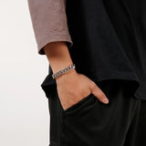 11mm Men's Cuban Link Bracelet Stainless Steel Chain 16-24cm Dubai
