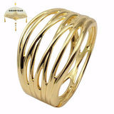 Alloy X-Shaped Bracelet Bangle Women Jewelry Internal Diameter62mm