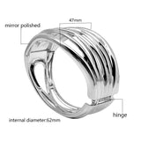 Alloy X-Shaped Bracelet Bangle Women Jewelry Internal Diameter62mm