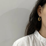 925 Silver Flower Basket Hoop Earrings Snapback Minimal Light