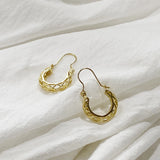 925 Silver Flower Basket Hoop Earrings Snapback Minimal Light