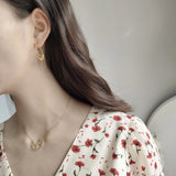 925 Silver Twisted Hoop Earring Butterfly Girls Gift
