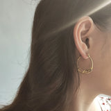 925 Silver Twisted Hoop Earring Butterfly Girls Gift