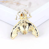 Crystal Enamel Silver Cicada Brooches for Women and Men