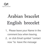 Arabic Name Bangles Personalized Stainless Steel ID Family Nameplate Bracelet