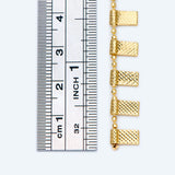 Bar Charm Chains, Rectangle 8x4mm, Necklace Chain Supplies (#LK-408)