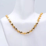 Beaded Flower Chain 5.8mm, 18K Brass, DIY Jewelry (#LK-416)