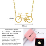 Bicycle Necklace Bike Jewelry Dainty Necklace