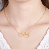 Bicycle Necklace Bike Jewelry Dainty Necklace