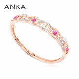 Rose Selma Rhinestone Bangle Hot Pulseiras Bracelets