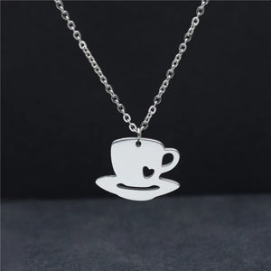 Chain Choker Little Heart Pendant Necklace Engagement Wedding Gift