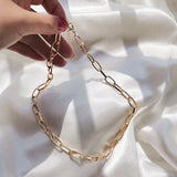 Geometric Pendant Chain Necklace Chokers for Women