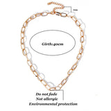 Geometric Pendant Chain Necklace Chokers for Women