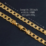 18K 20inch Men Chain Necklace Hot Jewelry