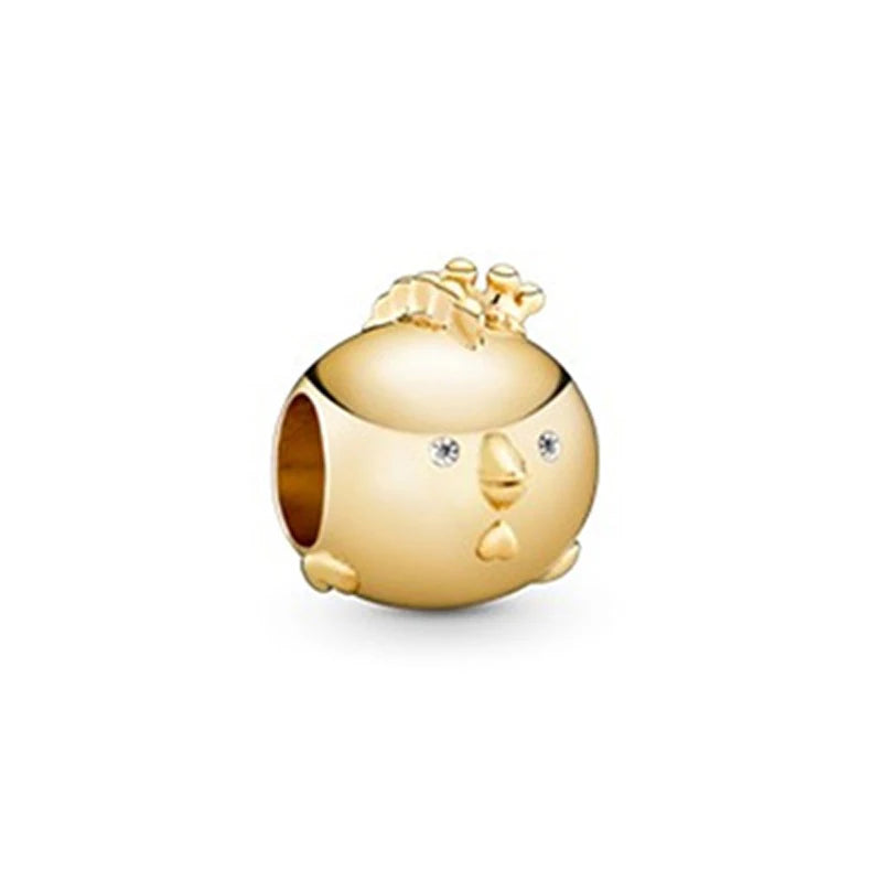 Sterling Silver Rabbit Beads for Bracelets Bangles