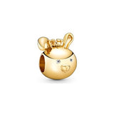 Sterling Silver Rabbit Beads for Bracelets Bangles