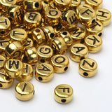 4X7mm Flat Round Acrylic Letter Beads for DIY Jewelry Making