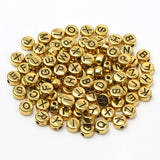 4X7mm Flat Round Acrylic Letter Beads for DIY Jewelry Making