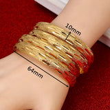4pcs Bangles for Women African Ethiopian Charm Bracelet Jewelry