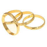 4pcs Bangles for Women African Ethiopian Charm Bracelet Jewelry