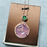 925 Silver Chinese Green Jade Emerald Choker Necklace