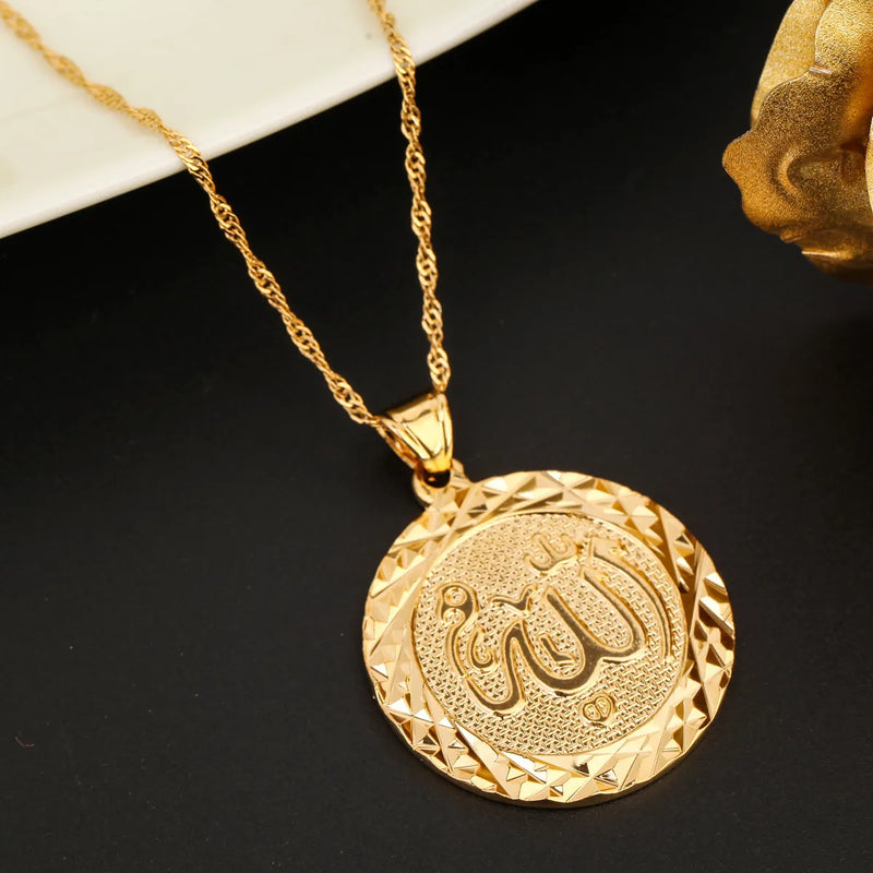 Allah Pendant Necklace Middle East Charm Islam Gift Jewelry